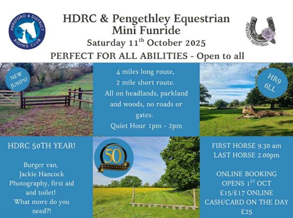 *Open to All* Mini Fun Ride at Pengethley, HR9 6LL - Saturday 11th October