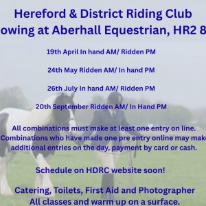 *Open to All* Summer Show at Aberhall Equestrian - 19th April