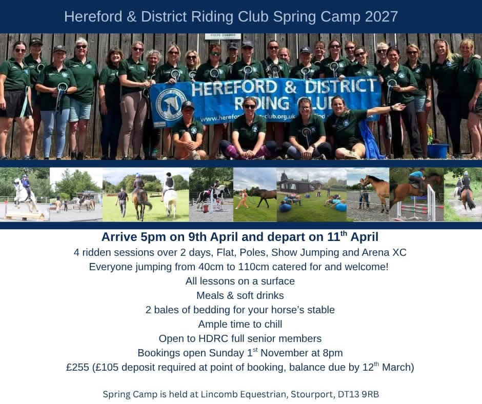 HDRC Spring Camp 9th-11th April 2027